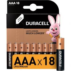 Батарейка Duracell Basic LR03-18BL MN2400 AAA, 18 шт.