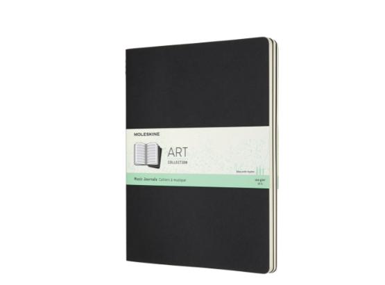 Блокнот Moleskine Art Cahier 40 л в линию мягкая обложка artmus4 черный