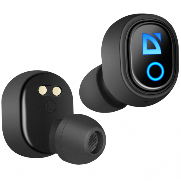 Bluetooth-гарнитура Defender Twins 639 черный