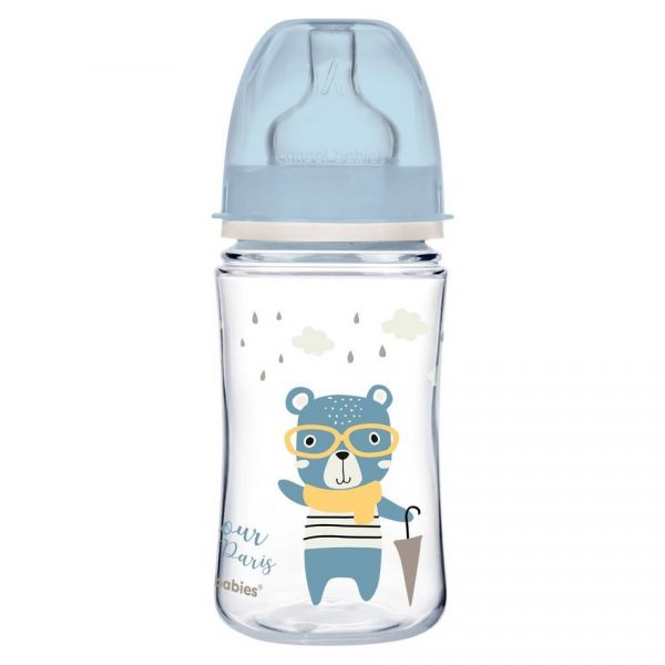 Бутылочка для кормления Canpol Babies Bonjour Paris 35/232 голубой 0,24 л