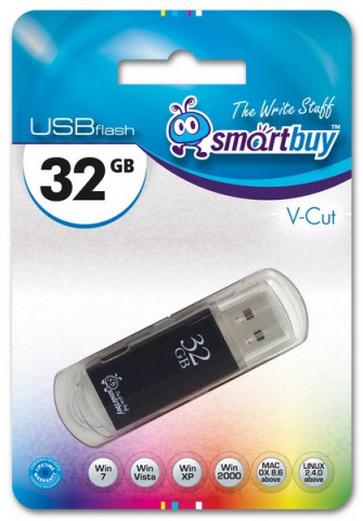 Флешка SmartBuy V-Cut 32GB Black