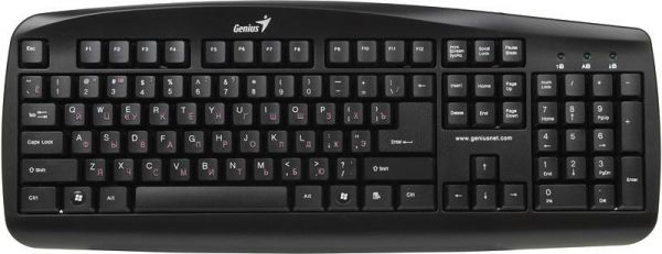 Клавиатура проводная Genius KB-110 черный PS/2