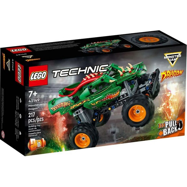 Конструктор Lego Technic Монстер Джем Дракон 42149 217 деталей