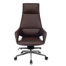 Кресло руководителя Бюрократ _DAO-2 [_dao-2/brown] на колесиках, кожа, коричневый