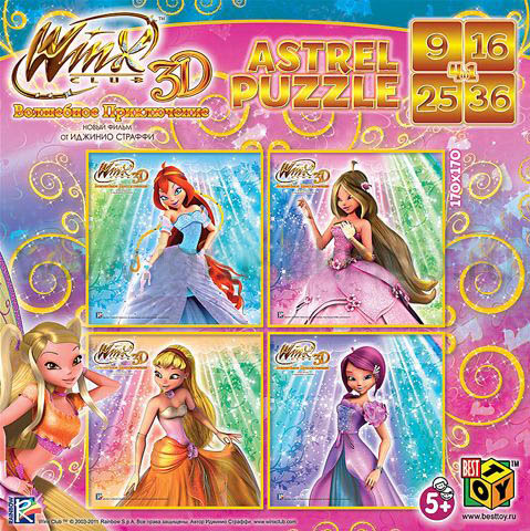 Настольная игра Astrel Games 058242 Винкс 3D Принцессы