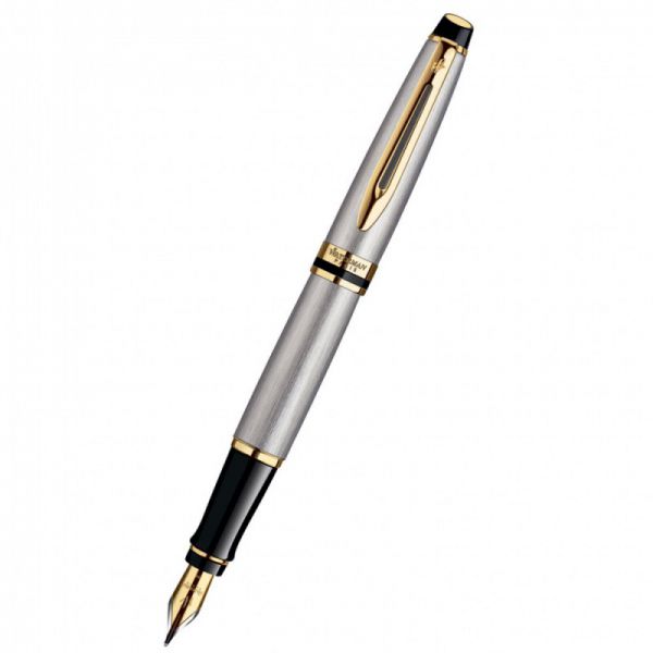 Ручка перьевая WATERMAN Expert 3 (S0951940) Stainless Steel GT (F) чернила: синий подарочная коробка нержавеющая сталь перо нержавеющая сталь позолота 23.3К