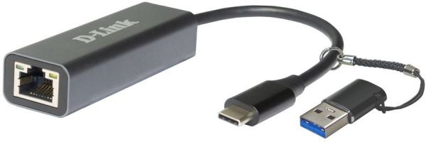 Сетевой адаптер D-link DUB-2315/A1A 2.5G Ethernet USB Type-C, черный