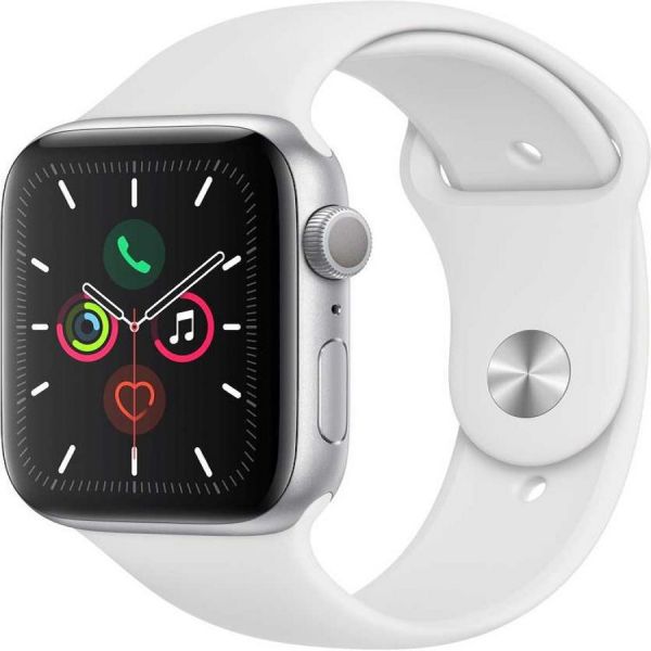 Умные часы Apple Watch Series 5 серебристый/белый